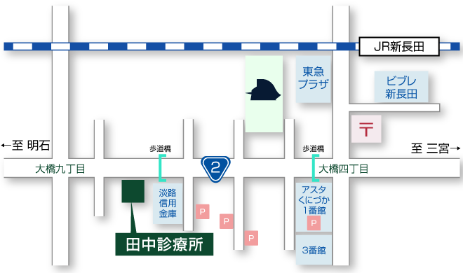 田中診療所周辺地図